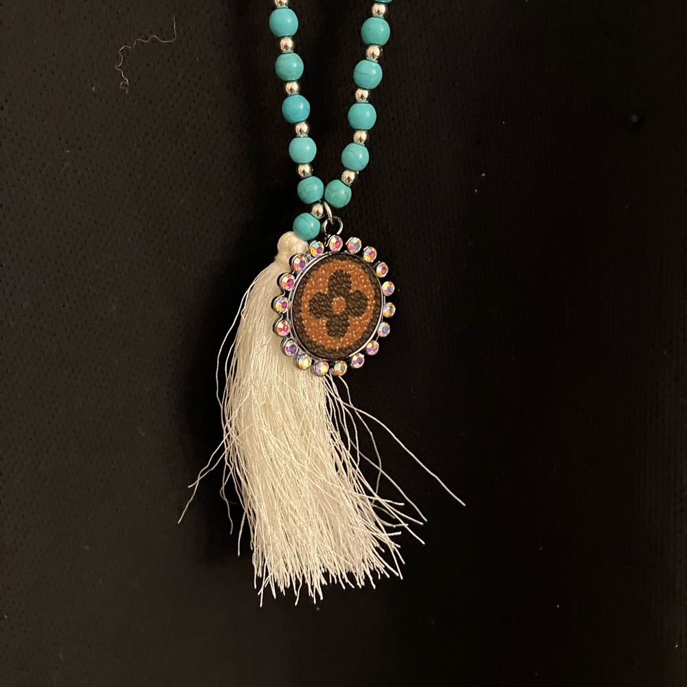 Bohemian Beaded Necklace with Tassel